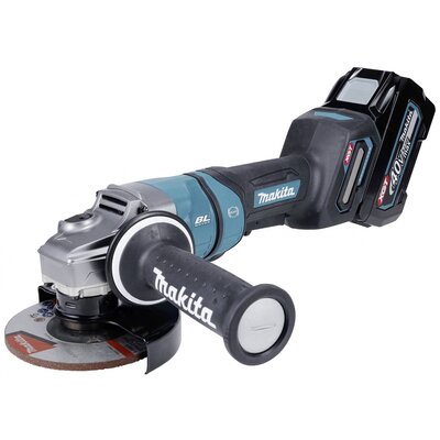 Makita GA050GM201 Akkus sarokcsiszoló 125 mm kefe nélkül, 2. akkuval, Töltővel 2300 W 40 V 4.0 Ah