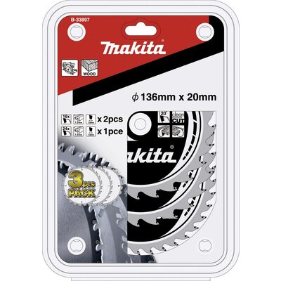 Makita B-33897 Körfűrészlap készlet 136 x 20 x 1 mm 1 készlet