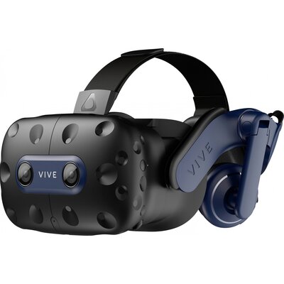 VR szemüveg kontrollerrel, beépített hangrendszerrel, fekete/kék, HTC VIVE PRO 2