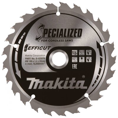 Makita E-08682 Körfűrészlap 185 x 30 x 1.45 mm Fogak száma (collonként): 24 1 db