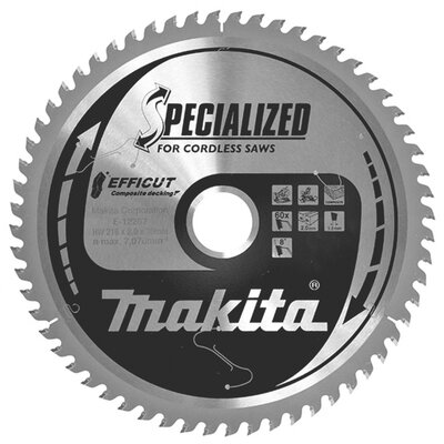 Makita Sägeblatt E-12267 Körfűrészlap 216 x 30 x 2 mm Fogak száma (collonként): 60 1 db