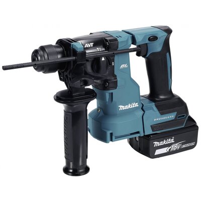 Makita DHR183RTWJ -Akkus kombi kalapács 18 V 5.0 Ah Lítiumion 500 W 2. akkuval, Töltővel, Hordtáskával