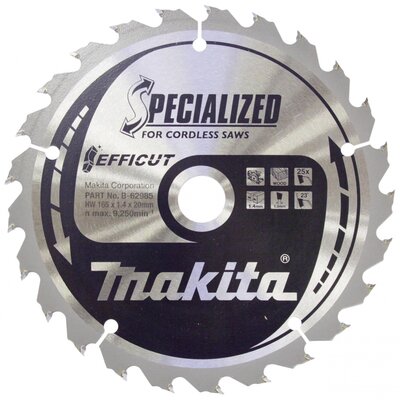 Makita B-62985 Körfűrészlap 165 x 20 x 1.4 mm Fogak száma (collonként): 25 1 db