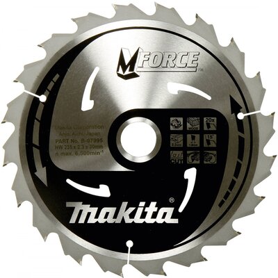 Makita M-FORCE B-32007 Körfűrészlap 165 x 20 x 2 mm Fogak száma (collonként): 24 1 db