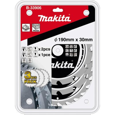 Makita B-33906 Körfűrészlap készlet 190 x 30 x 1.4 mm 1 készlet