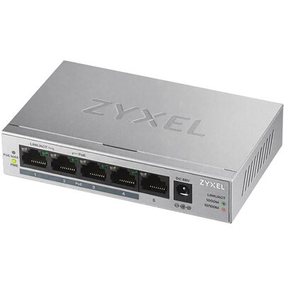 ZyXEL GS1005HP-EU0101F Hálózati switch 5 port 2000 MBit/s PoE funkció