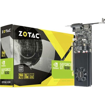 Zotac Grafikus kártya Nvidia GeForce GT1030 2 GB GDDR5-RAM PCIe HDMI™, DVI Low Profile