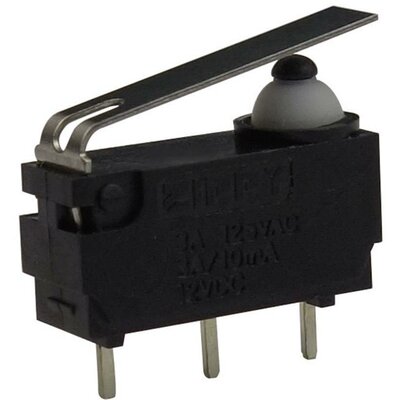 Mikrokapcsoló 12 V/DC 3 A 1 x BE/(BE) Zippy DW-N3S-01P0D-Z Nyomó 1 db