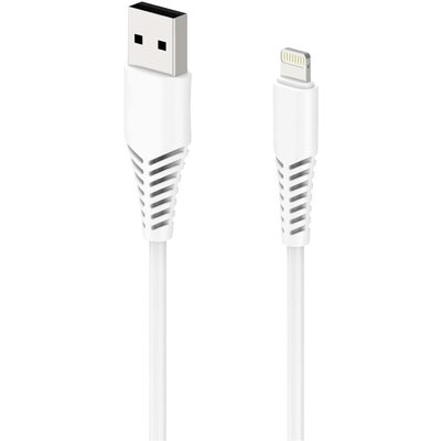 2GO USB kábel Apple Lightning dugó, USB-A dugó 1.00 m Fehér 797288