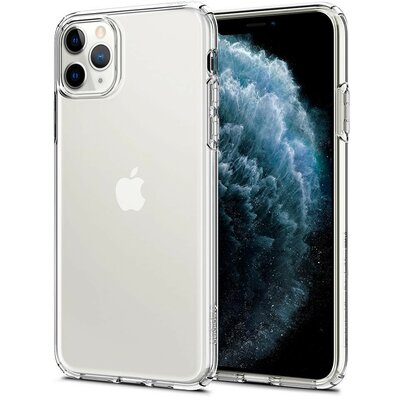 Apple iPhone 11 Pro, TPU szilikon tok, Spigen Liquid Crystal, átlátszó