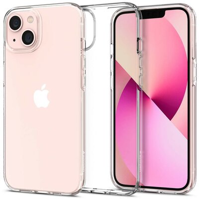 Apple iPhone 13, Szilikon tok, Spigen Liquid Crystal, átlátszó