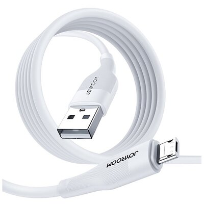 JOYROOM S-1030M12_W_MICROUSB JOYROOM M12 adatkábel (USB - microUSB, 3A, 100cm, törésgátló) FEHÉR