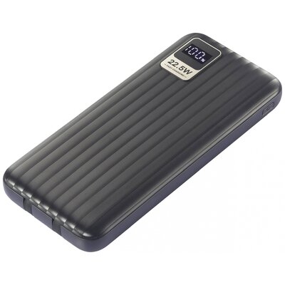 VOLTCRAFT VC-WT-K512 Powerbank 10000 mAh Fast Charge LiPo Fekete állapotjelző