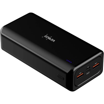 Verico Power Pro PD Powerbank 30000 mAh LiPo USB-A, USB-C® Fekete