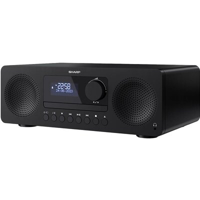 Sharp XL-B720D Sztereo berendezés Bluetooth®, AUX, CD, DAB+, USB Táviránytóval 60 W Fekete