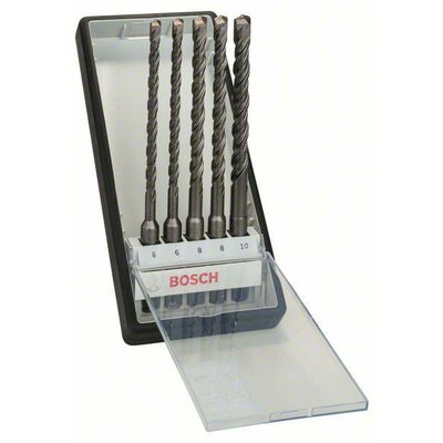 Bosch Accessories 2607019928 Keményfém Kalapácsfúró készlet 5 részes 6 mm, 6 mm, 8 mm, 8 mm, 10 mm SDS-Plus 1 készlet