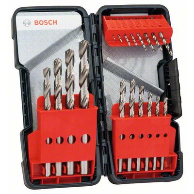 Bosch Accessories 2607019578 HSS Fém spirálfúró készlet 18 részes Csiszolt DIN 338 Hengeres befogószár 1 készlet