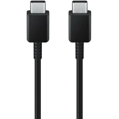 USB Type-C töltő- és adatkábel, USB Type-C, 180 cm, 5000 mA, 100W, gyorstöltés, Samsung, fekete, gyári