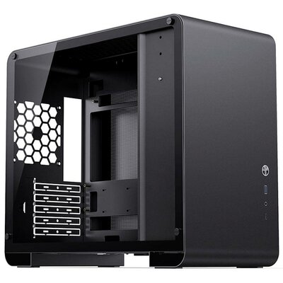 Jonsbo Jonsbo U4 Mini Micro-ATX-Gehäuse, Tempered Glass - schwarz Mikro torony Ház, Gaming doboz, Számítógép ház