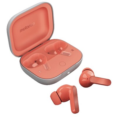 MOTOROLA PG38C05750 MOTOROLA BUDS bluetooth fülhallgató SZTEREO (v5.3, TWS, mikrofon, aktív zajszűrő, vízálló + töltőtok) RÓZSASZÍN