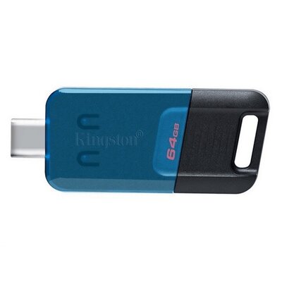 KINGSTON DT80M/64GB KINGSTON DT 80 M pendrive/USB Stick (Type-C 3.2, Gen 1) 64GB SÖTÉTKÉK