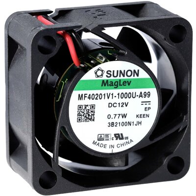 Sunon MF40202VX-1000U-A99 Axiális ventilátor 24 V/DC 18.34 m³/óra (H x Sz x Ma) 20 x 40 x 40 mm