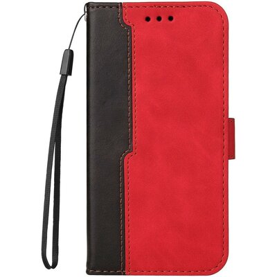 Xiaomi 13, Oldalra nyíló tok, stand, kártyatartóval, kézpánttal, Wooze Colour Wallet, piros