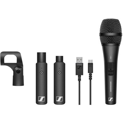 Sennheiser XSW-D VOCAL SET Kézi Vezeték nélküli mikrofon készlet Átviteli mód:Rádiójel vezérlésű Csíptetővel