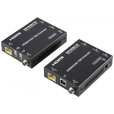 HDMI extender készlet 4096 x 2160 pixel, fekete, SpeaKa Professional SP-11562928