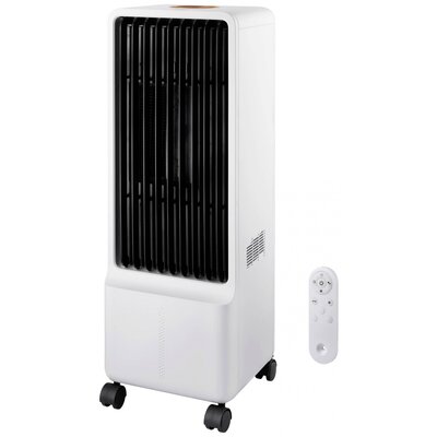 Sygonix Levegőhűtő 50 W (H x Sz x Ma) 272 x 270 x 795 mm Fehér Távirányítóval, Forgó, Időzítő, LED-es kijelző