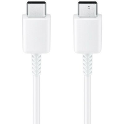 USB Type-C töltő- és adatkábel, USB Type-C, 100 cm, gyorstöltés, Samsung, fehér, gyári,