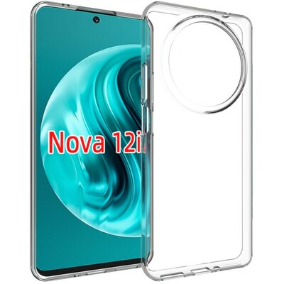 Huawei Nova12i vékony szilikon tok, Átlátszó