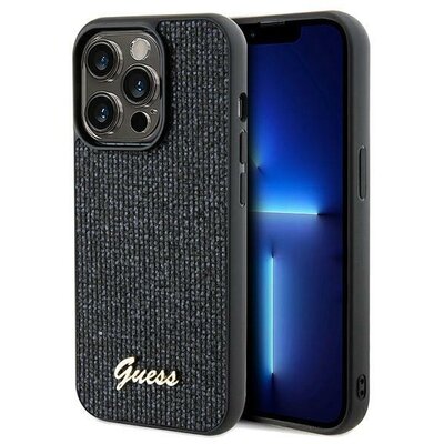 GUESS tok IPHONE 14 Pro GUHCP14LPMSDGSK (Disco Metal Script) black