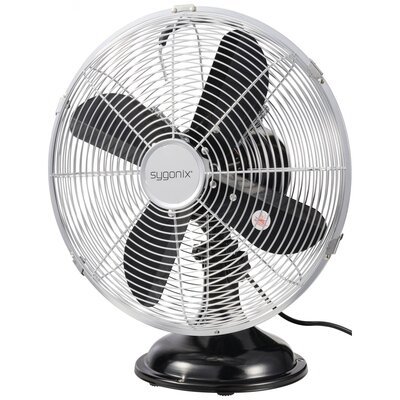 Sygonix Asztali ventilátor 40 W (Ø x Ma) 335 mm x 415 mm Ezüst