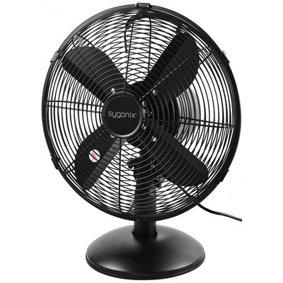 Sygonix Asztali ventilátor 40 W (Ø x Ma) 335 mm x 415 mm Fekete