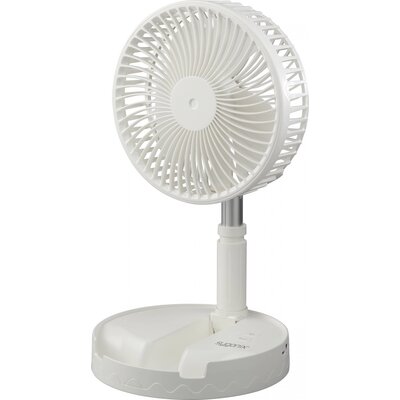 Akkus asztali ventilátor 2,5 W Ø 197 mm x 975 mm, fehér, Sygonix