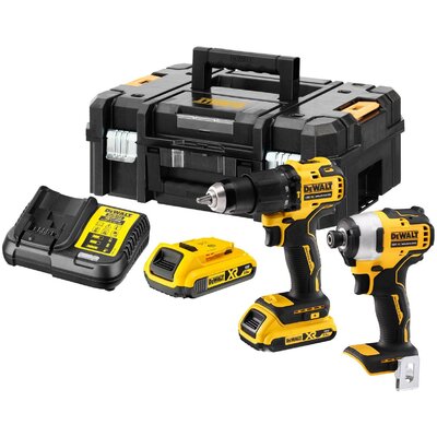 DEWALT DCK2062D2T-QW DCK2062D2T-QW Szerszámkészlet Akkus ütve fúrócsavarozó, Akkus ütvecsavarozó, Akku, Akkutöltő készülék 6 részes