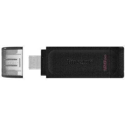 KINGSTON DT70/128 KINGSTON DT 70 pendrive/USB Stick (Type-C 3.2, Gen 1) 128GB FEKETE [Infinix Note 40 Pro 5G (X6851)]