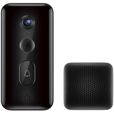 XIAOMI BHR5416GL XIAOMI Doorbell kamera (5200mAh belső akkumulátor, WiFi, infravörös éjjellátó, ajtócsengő, hangadás/rögzítés) FEKETE