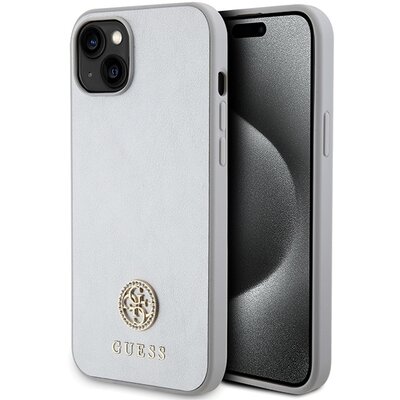 GUESS tok az IPHONE 13 / 14 / 15 készülékhez GUHCP15SPS4DGPS (Strass fém logó) ezüst színű