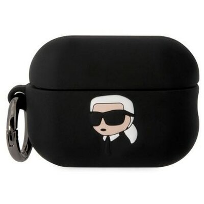 Eredeti tok KARL LAGERFELD KLAP2RUNIKK az Apple Airpods Pro 2 készülékhez (3D Sil NFT Karl / fekete)