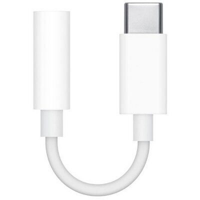 APPLE MW2Q3ZM/A APPLE adapter kábel (3.5mm jack aljzat - Type-C, MU7E2ZM/A utód) FEHÉR