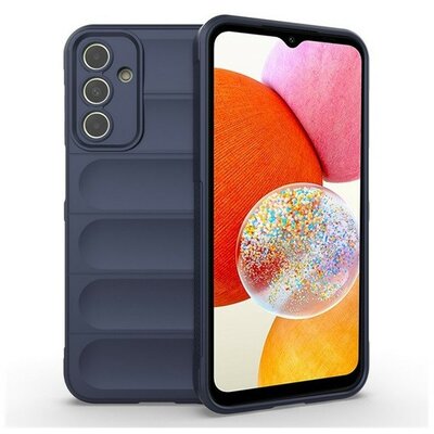 Samsung Galaxy A15 4G / A15 5G SM-A155F / A156B, Szilikon tok, közepesen ütésálló, 3D minta, sötétkék