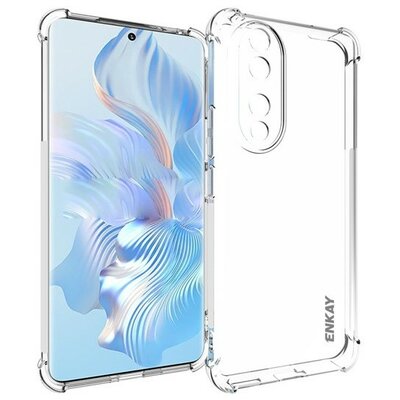 Huawei Honor 90, Szilikon tok, közepesen ütésálló, légpárnás sarok, Enkay, átlátszó