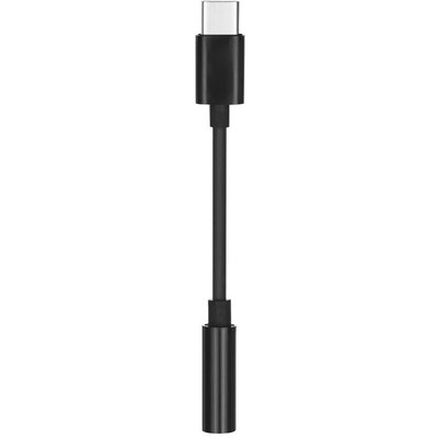 Adapter, USB Type-C - 3.5 mm jack átalakító, fekete (dobozos)