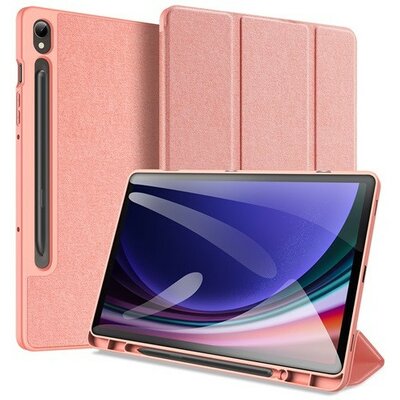 Samsung Galaxy Tab S9 FE (10.9) SM-X510 / X516B, mappa tok, Trifold, S Pen tartóval, Dux Ducis Domo, rózsaszín