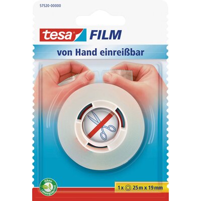 tesa 19 mmx25 m (BxL) einseitig klebend 57520-00000-02 tesafilm Átlátszó (H x Sz) 25 m x 19 mm 1 db