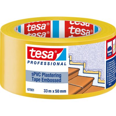 tesa SPVC EMBOSSED 67001-00001-00 Pucolószalag tesa® Professional Sárga (H x Sz) 33 m x 50 mm 1 db