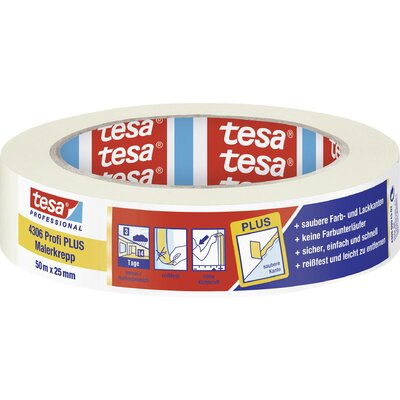 tesa PREMIUM 04306-00043-02 Krepp szalag tesakrepp® Bézs (H x Sz) 50 m x 25 mm 1 db