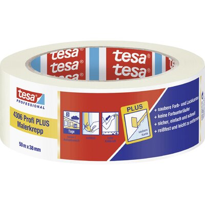 tesa PREMIUM 04306-00045-02 Krepp szalag tesakrepp® Bézs (H x Sz) 50 m x 38 mm 1 db